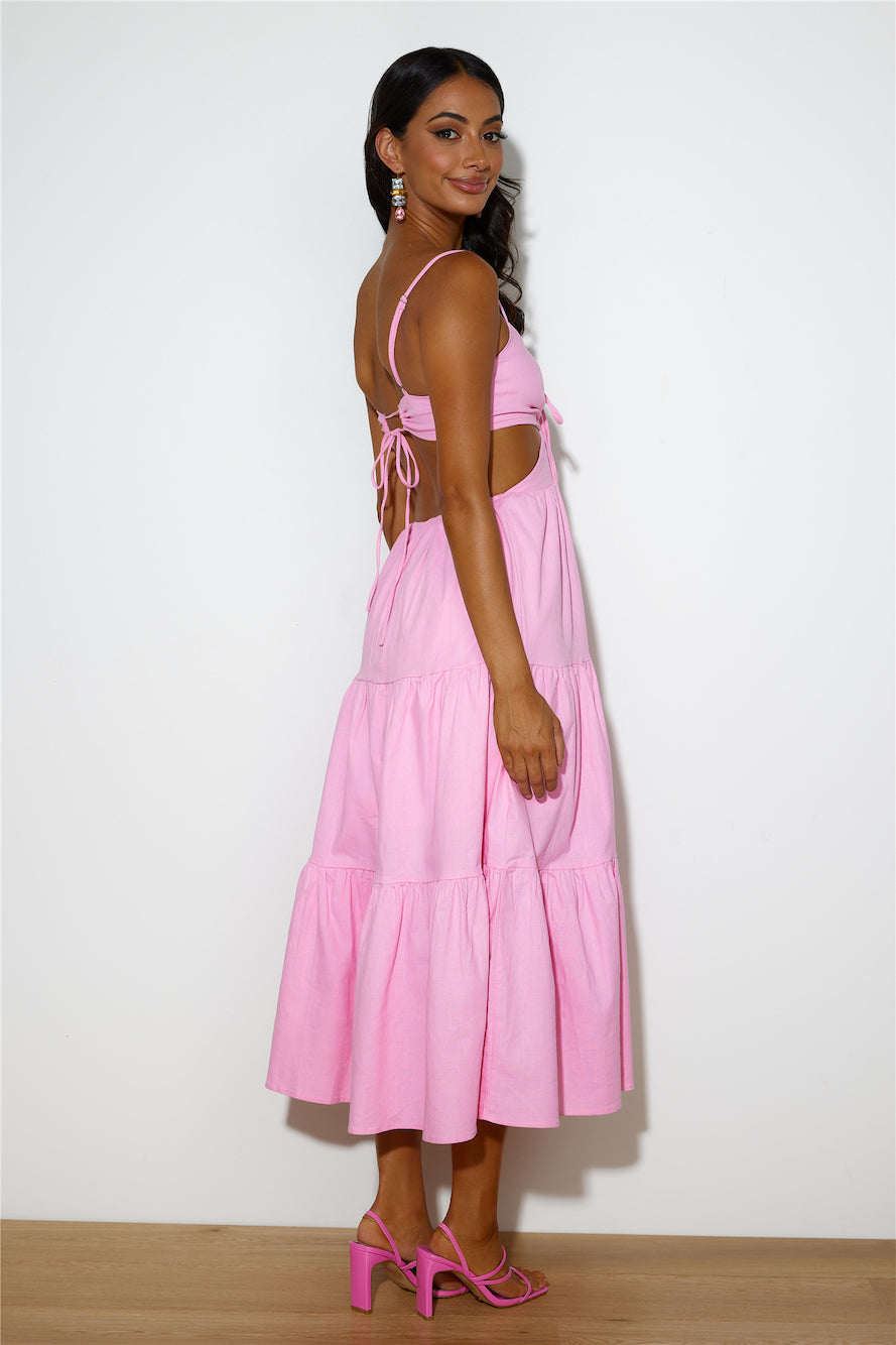 Loving Her Style Maxi Dress Pink