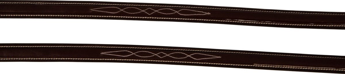 Huntley Equestrian Sedgwick Fancy Stitched Square Raised Laced Horse Reins