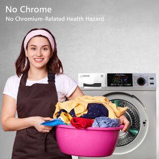 EQUATOR ADVANCED Appliances 23.5 in. Wide Digital Touch 18 lbs Compact 110V Washer 1400 RPM 4 Memory  16 Programs Washer 835