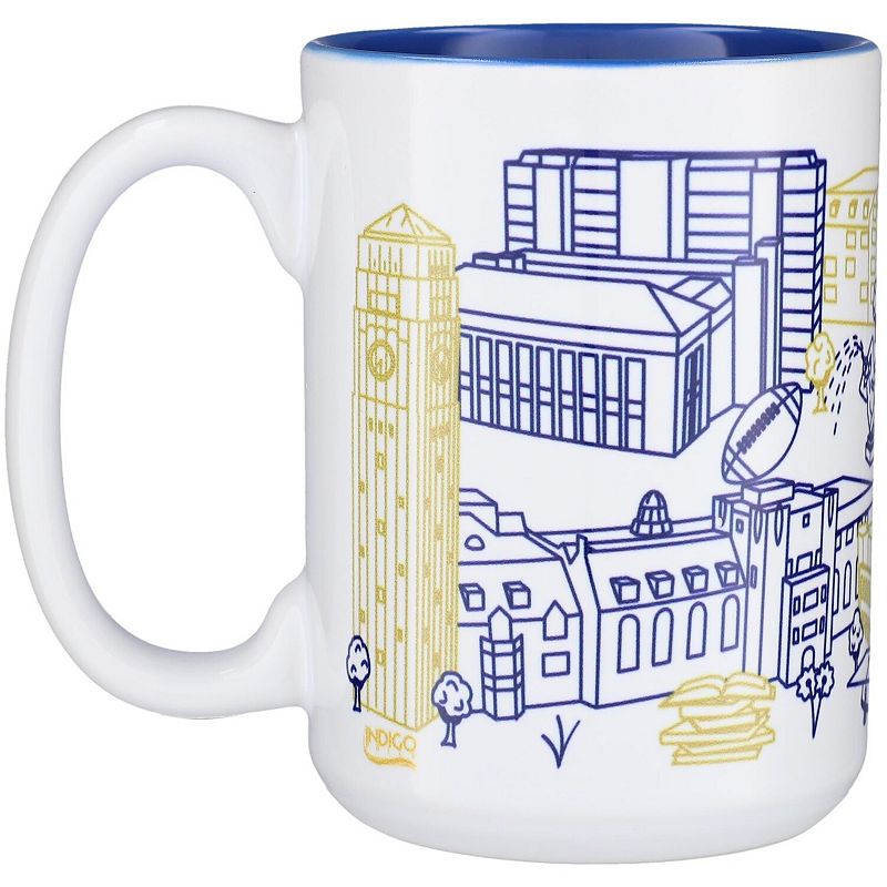 Michigan Wolverines 15oz. Campus Line Art Mug