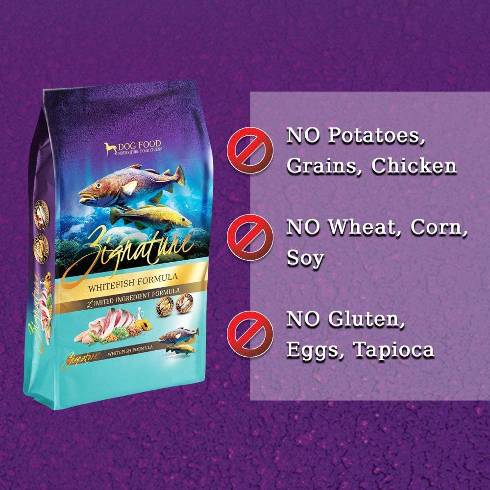 Zignature Limited Ingredient Diet Grain Free Whitefish Recipe Dry Dog