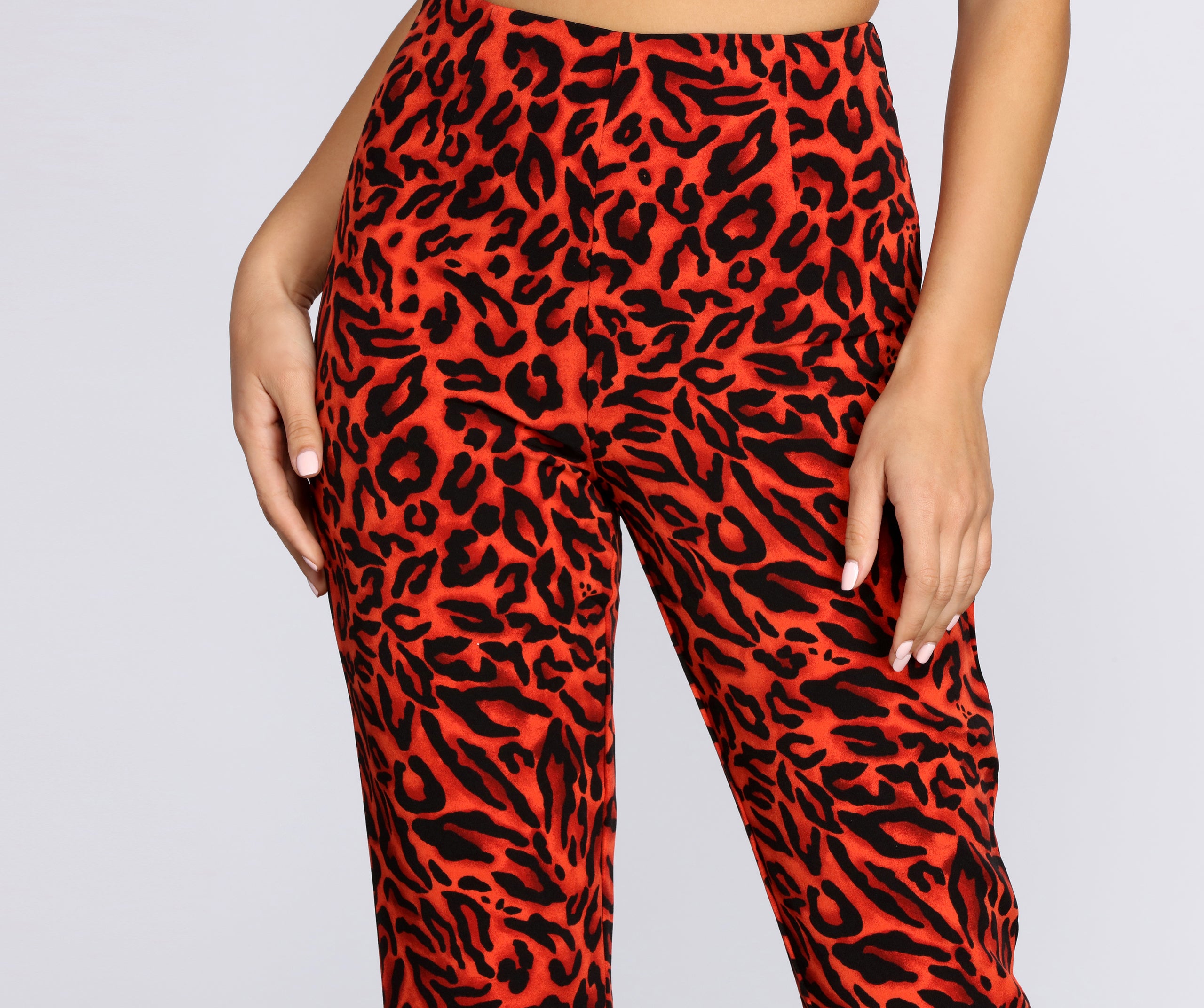 Leopard Tapered Pants