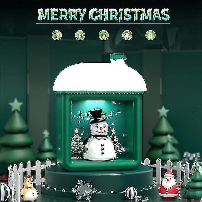 3d Night Light Atmosphere Light Christmas Snow House Induction Light Student Bedroom Bedside Table