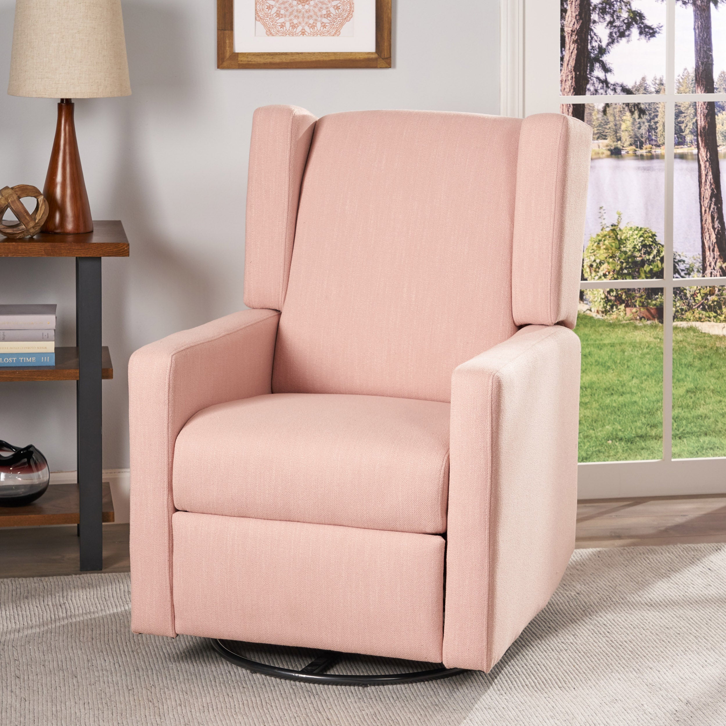 Wafa Upholstered Swivel Recliner