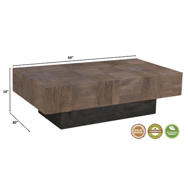 Caden Modern Solid Wood Coffee Table