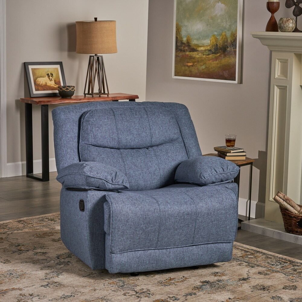 Estrada Contemporary Fabric Glider Recliner by Christopher Knight Home