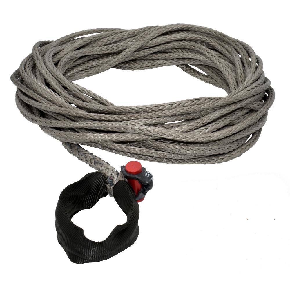 LockJaw 516 in. x 75 ft. Synthetic Winch Line Extension with Integrated Shackle 21-0313075