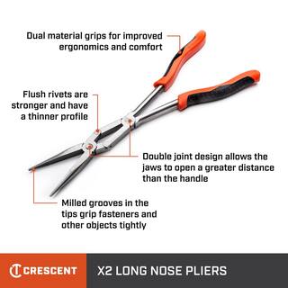 Crescent X2 Bent Long Nose Pliers PSX201C-06