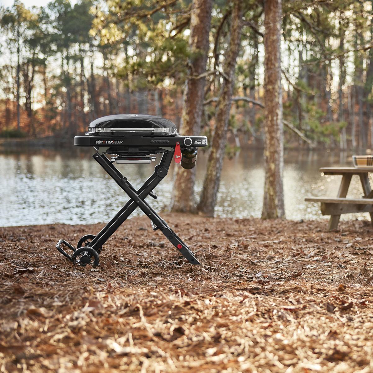 Weber 1500460 Weber Traveler® Compact Portable Gas Grill - Black