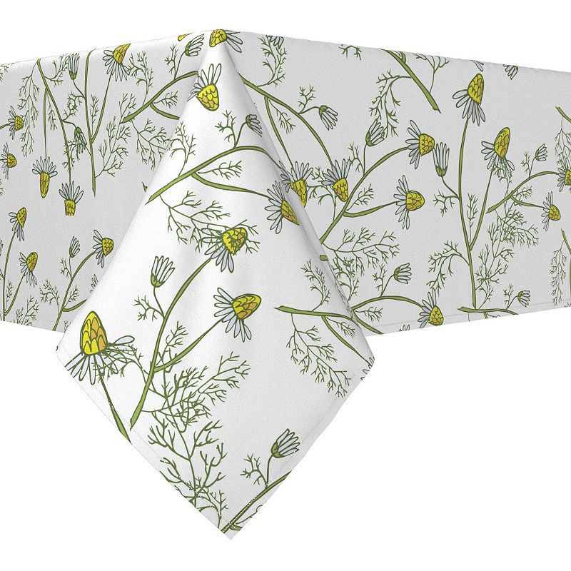 Square Tablecloth， 100% Polyester， 70x70， Natures Flowers