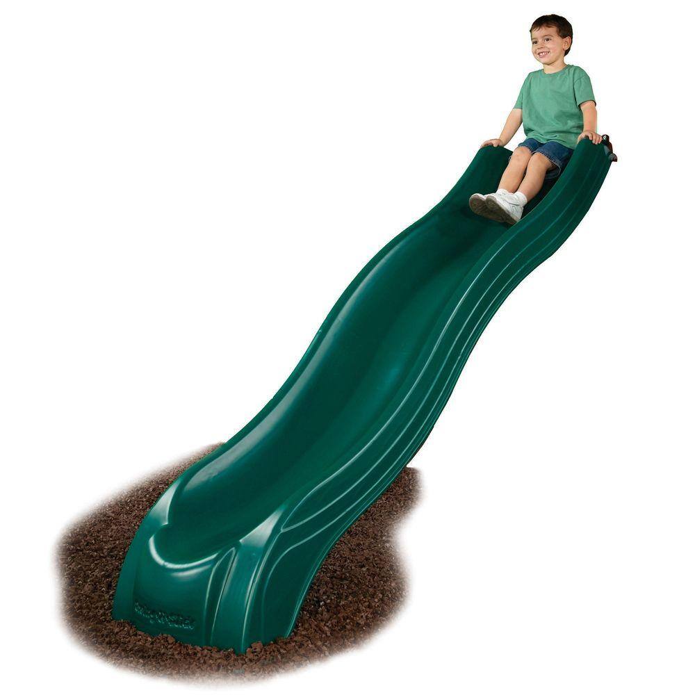 Swing-N-Slide Playsets Green Alpine Wave Slide NE 4720L