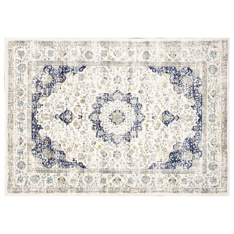 nuLOOM Bodrum Verona Framed Floral Rug - 10' x 14'