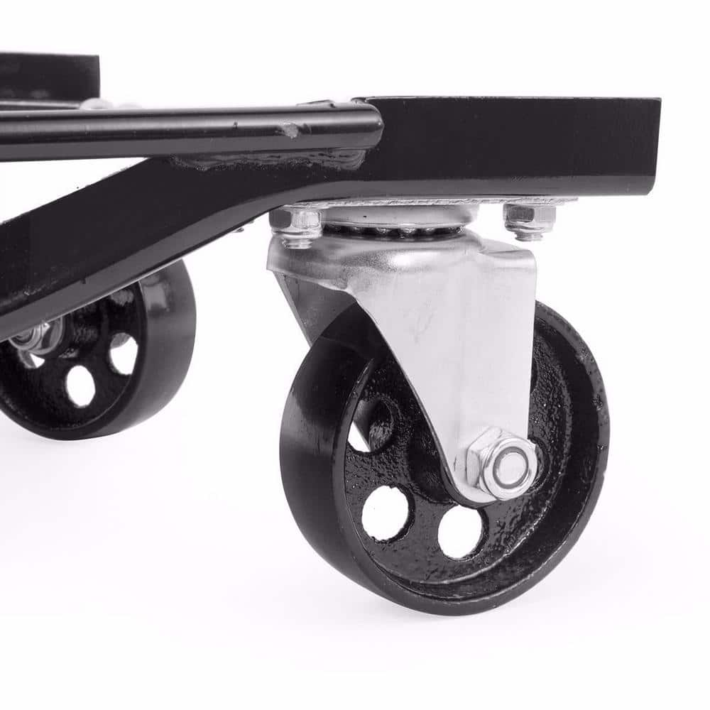 STARK USA 1000 lbs. Capacity Steel Tire Skates Swivel Car Wheel Dolly Set (2-Piece) 26005