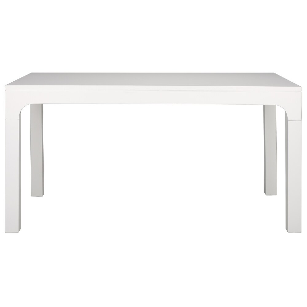 SAFAVIEH Gael White Rectangle Dining Table   60 in. W x 34 in. D x 30 in. H