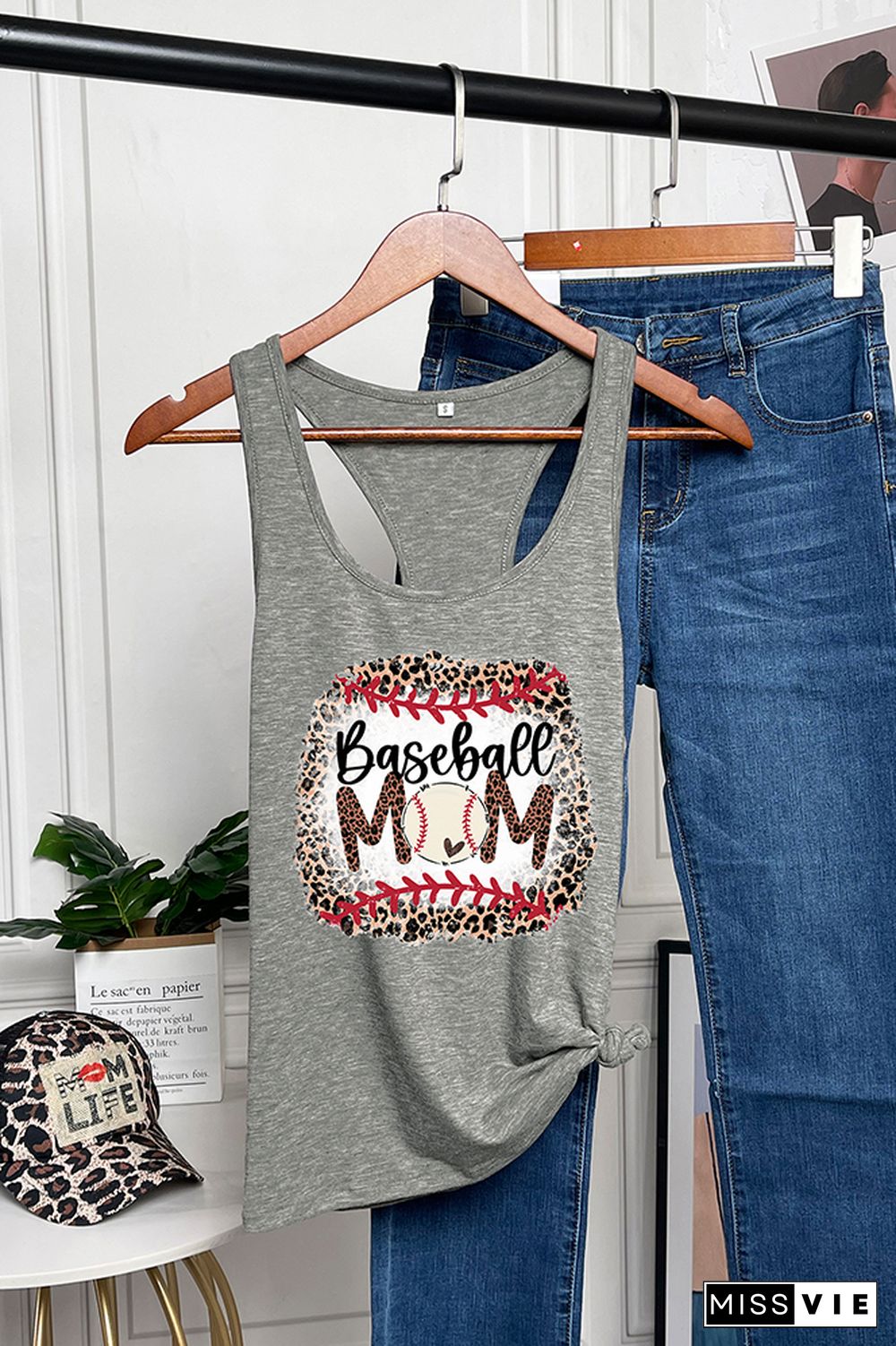 Baseball Mom Sleeveless Tank Top Wholesale