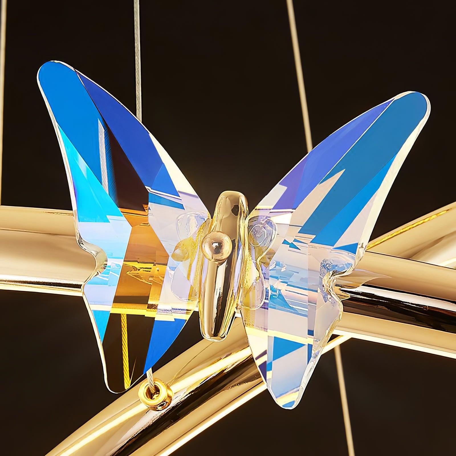 Blue Butterfly Chandelier