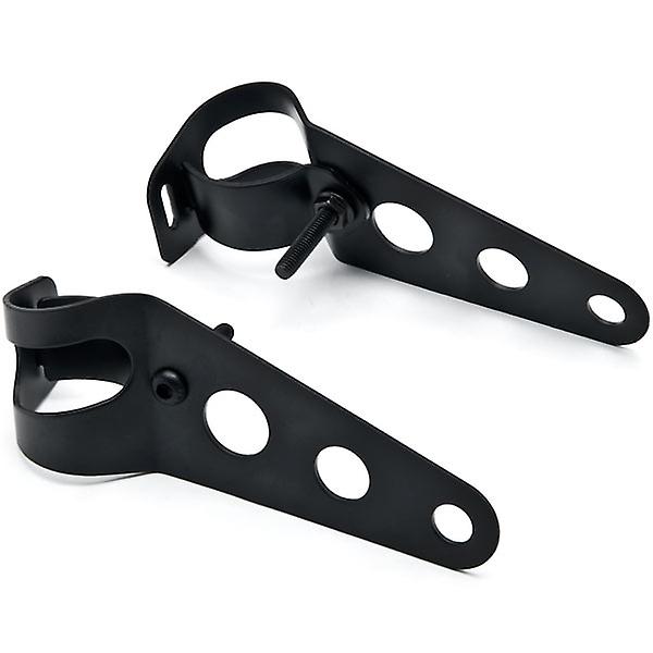 Black Headlight Mounting Bracket Fork Ears 31-37mm Compatible with Victory Hammer 8-Ball