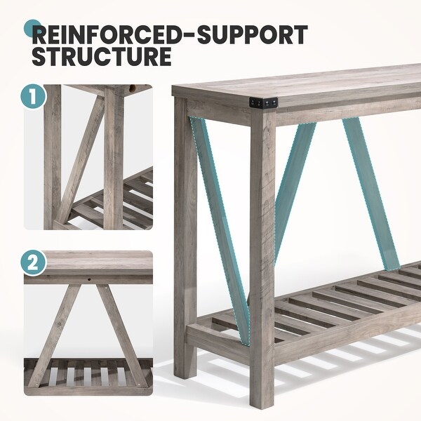 Crestlive Products 2 Tiers Entryway Console Table - 45.27