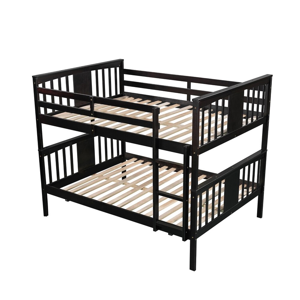 Full over Full Solid Pine Bunk Bed with Legs 79.6\