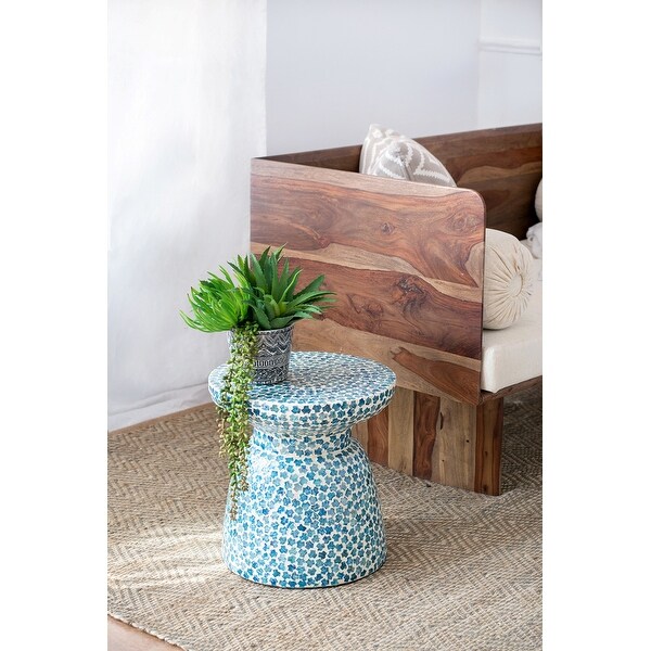 AandB Home 16inch Mosaic Tile Chalice Stool