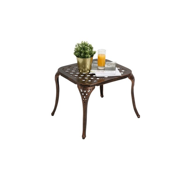 Aluminum Outdoor Patio End Table