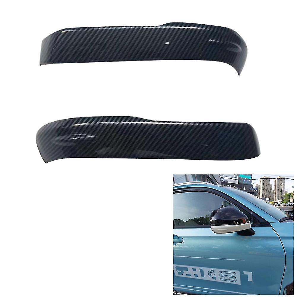 1pair Abs Carbon Fiber Side Rearview Mirror Strip Cover Trims Sticker For -v Xrv Xr-v 2022 2023