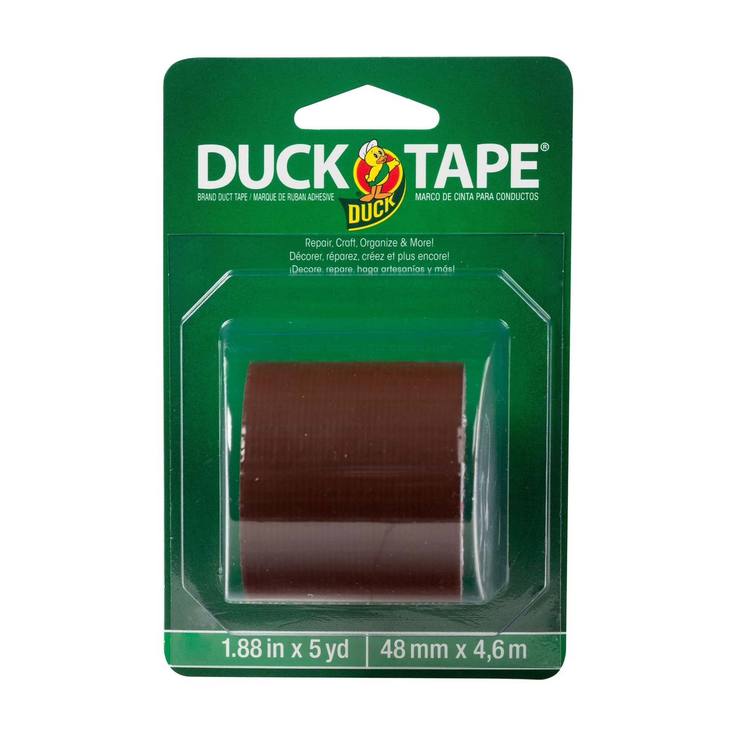 Duck 1.88 in. W X 5 yd L Brown Solid Duct Tape