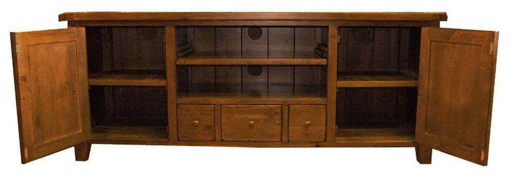 Irish Coast Regular Media Unit  Brown   Transitional   Entertainment Centers And Tv Stands   by LH Imports  Houzz