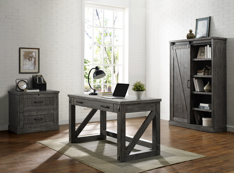 Avondale Lateral File With Locking Legal Letter   Farmhouse   Bookcases   by Martin Furniture  Houzz