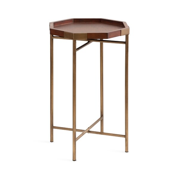 Kate and Laurel Occonor Octagon Wood Side Table - 15x15x24