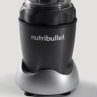 NutriBullet Pro 1000 32 oz. Single Speed Gray Blender with 24 oz. Cup and Lids NB-50100C