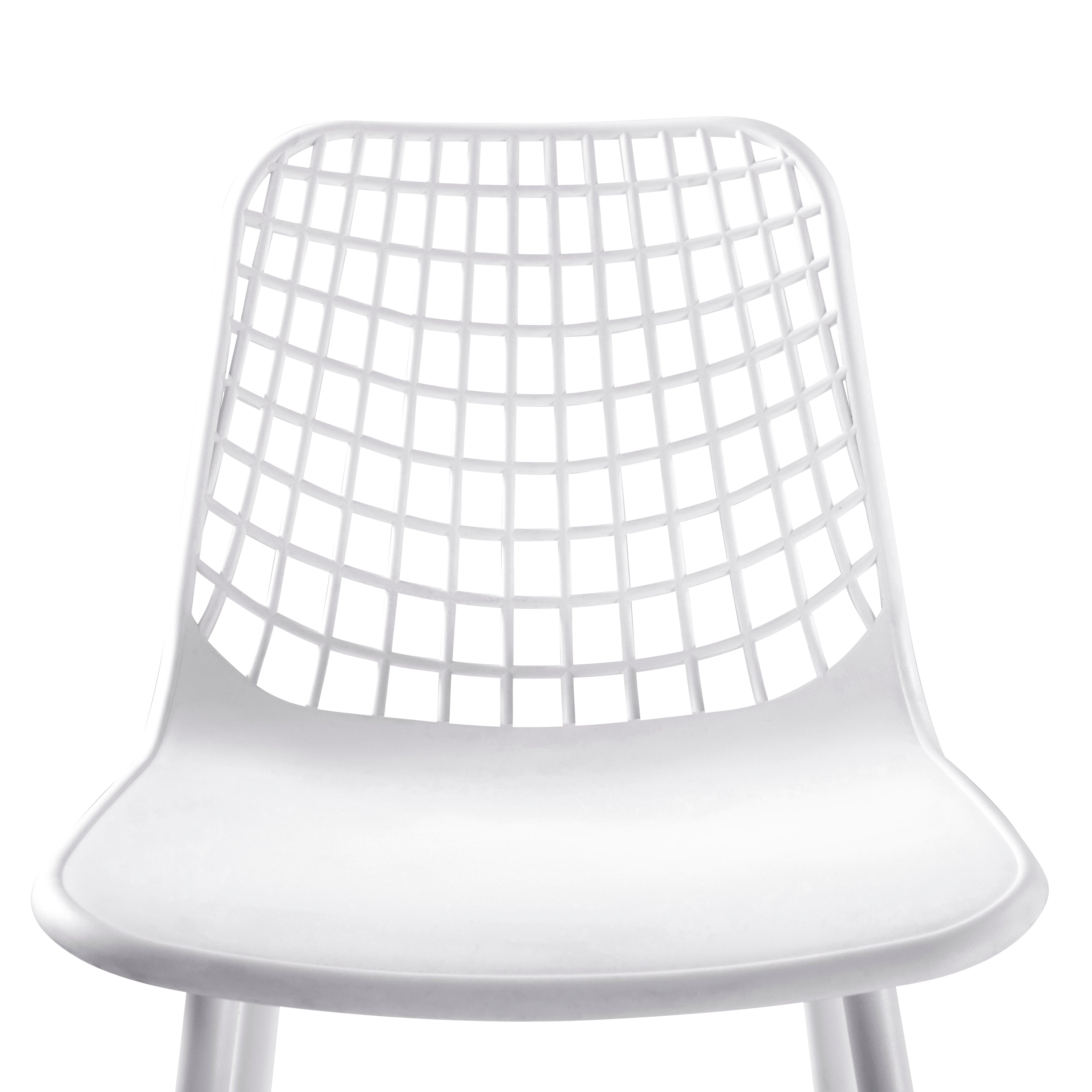 Poly and Bark Marais Dining Chair in White (Set of 4)