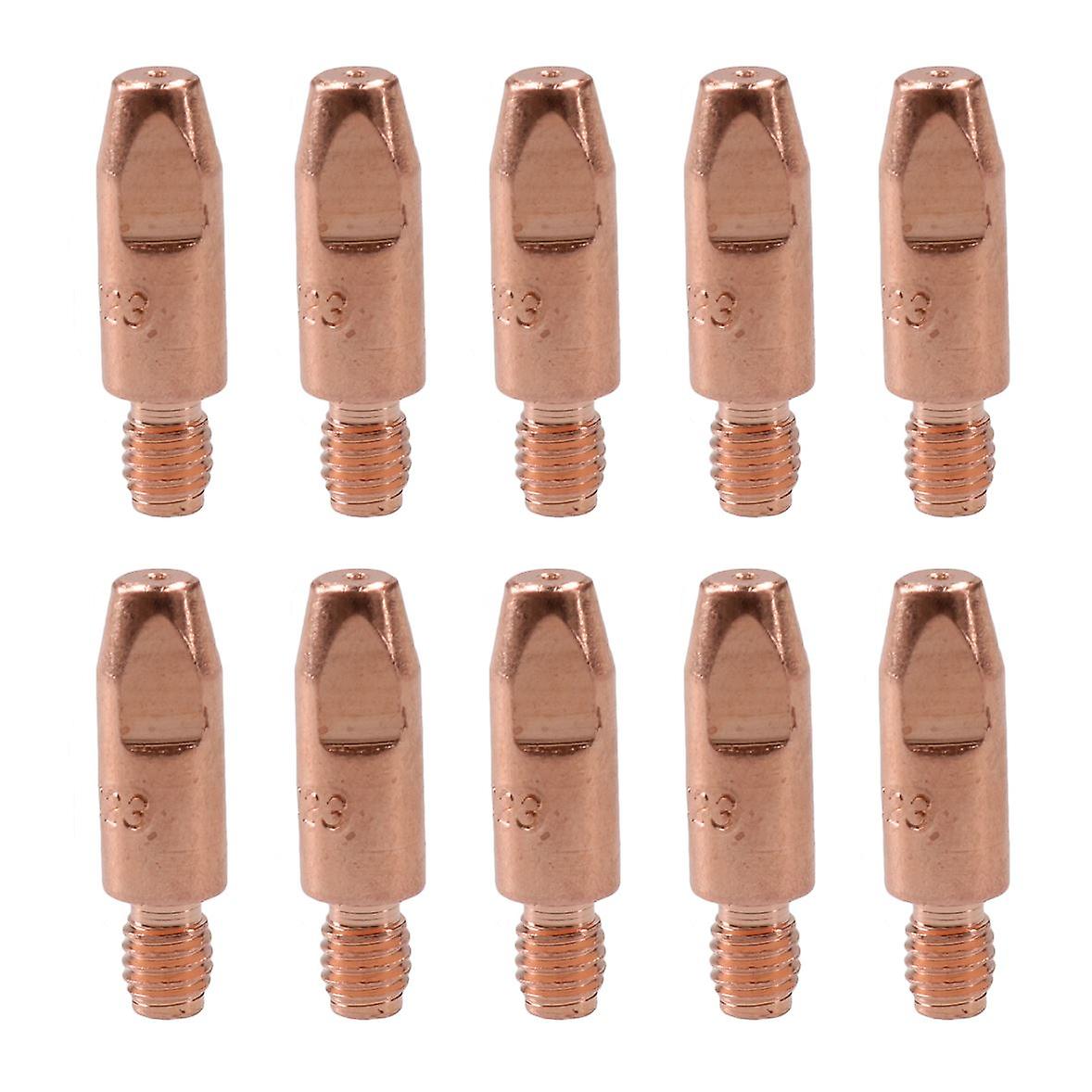 0.6mm Mig Welding Welder Round Contact Tips for MB25 MB36 Euro Torches 10pk