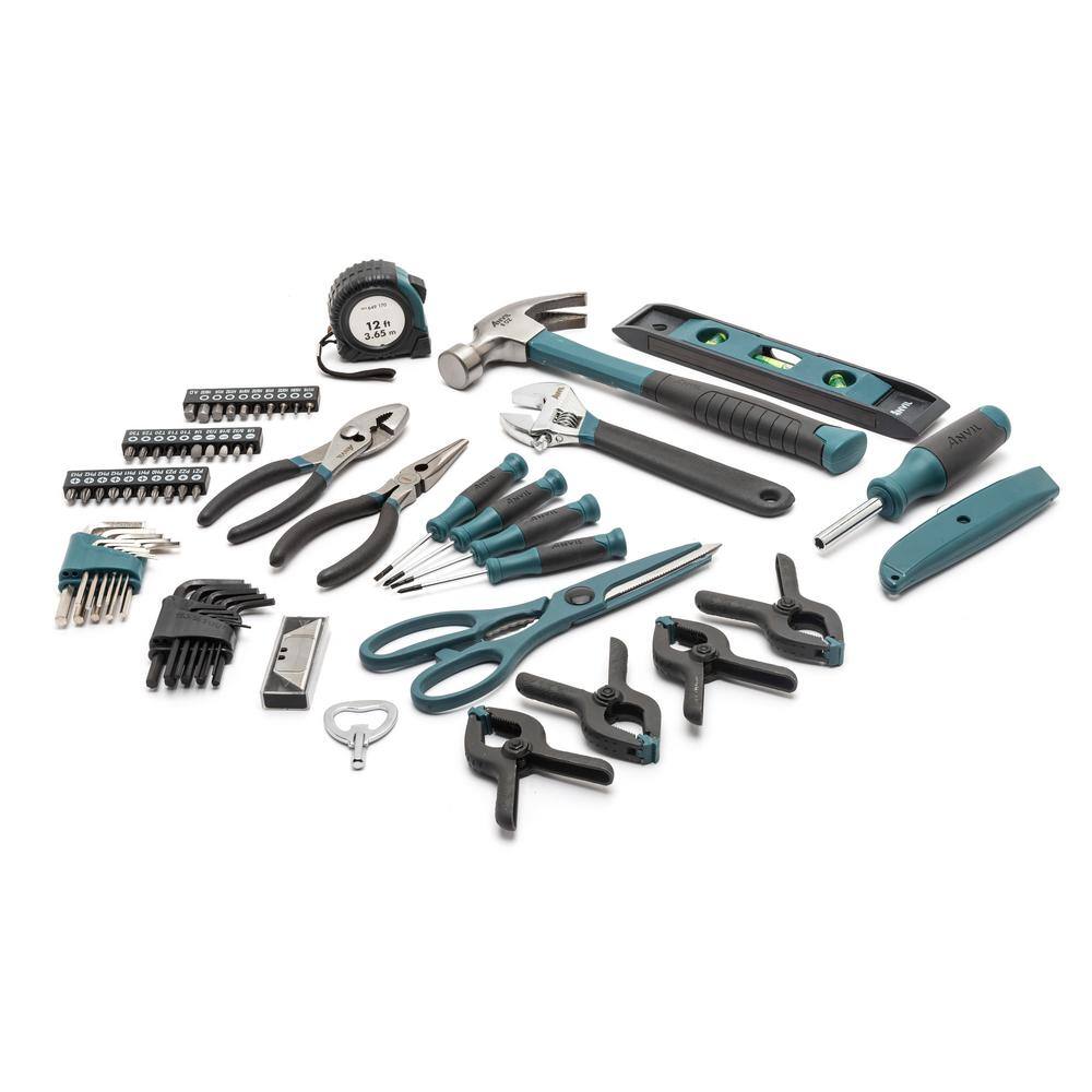 Anvil 76-Piece SAE and Metric Homeowners Tool Kit with Case A76HOS