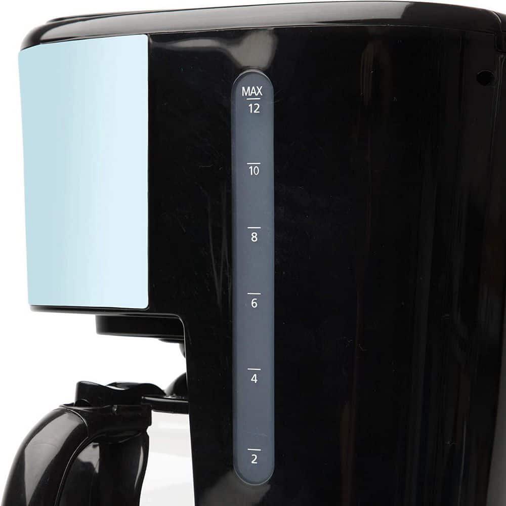 HADEN Heritage 12 Cup Programmable Coffee Maker with Countertop Microwave Blue