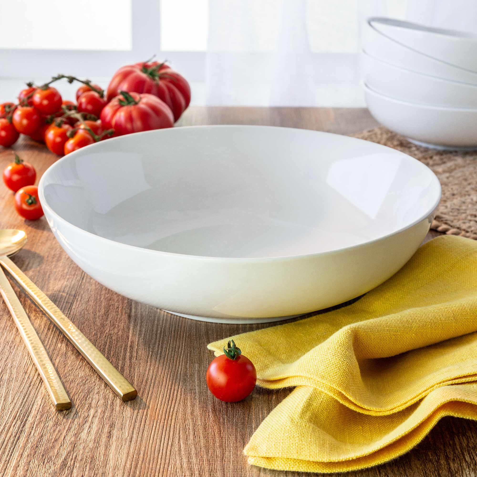 Better Homes and Gardens Set of Two Large Porcelain Pasta Serve Bowls