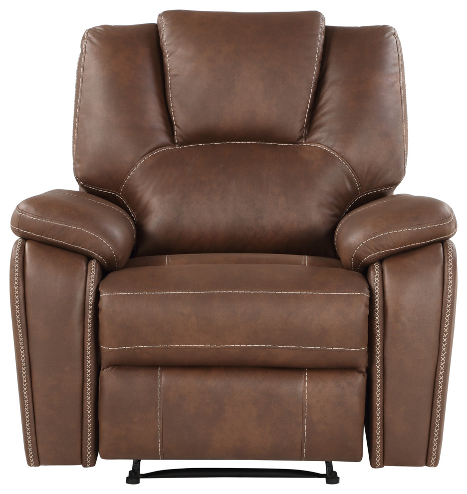 Katrine Manual Recliner   Contemporary   Recliner Chairs   by Homesquare  Houzz