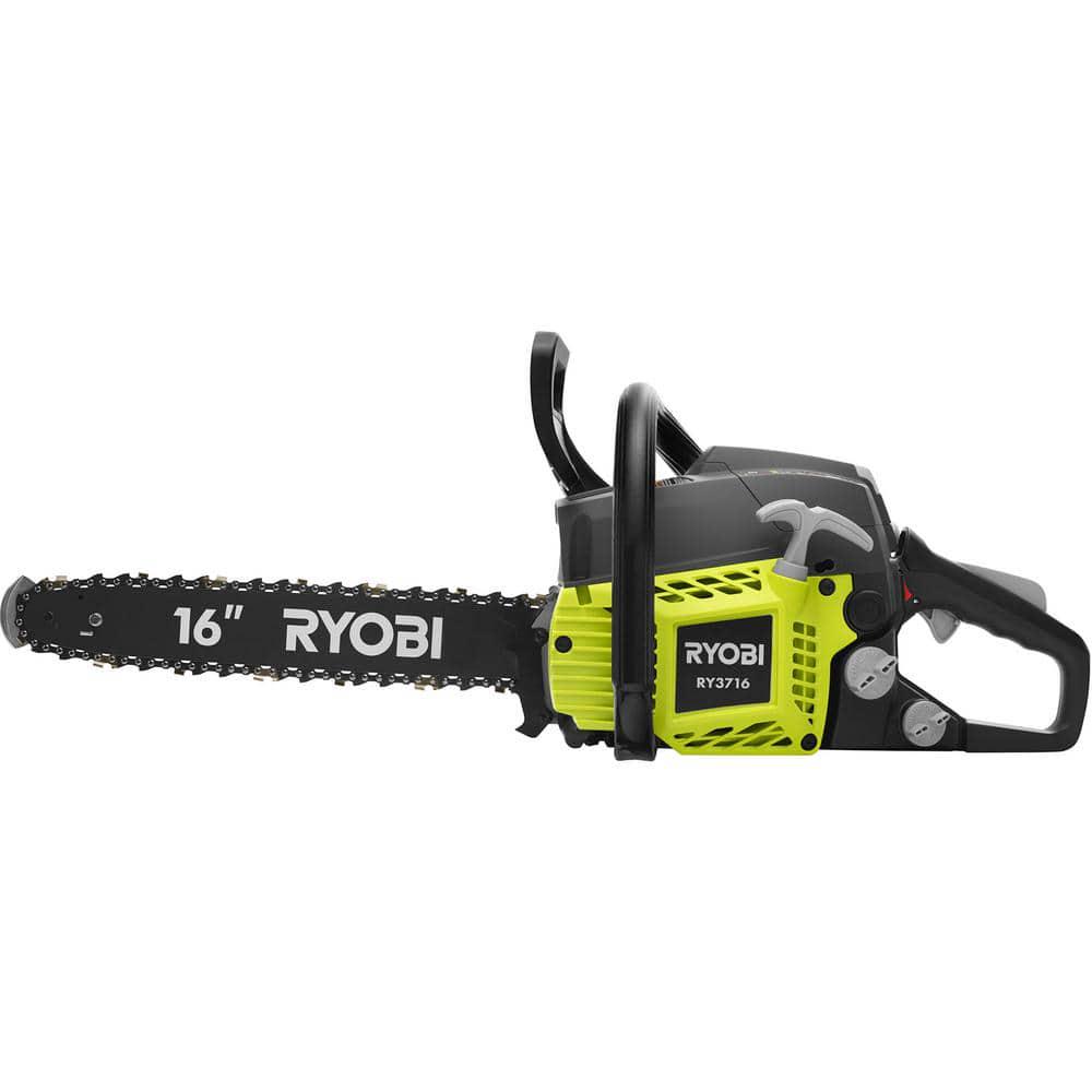 RYOBI 16 in 37cc 2Cycle Gas Chainsaw with HeavyDuty Case