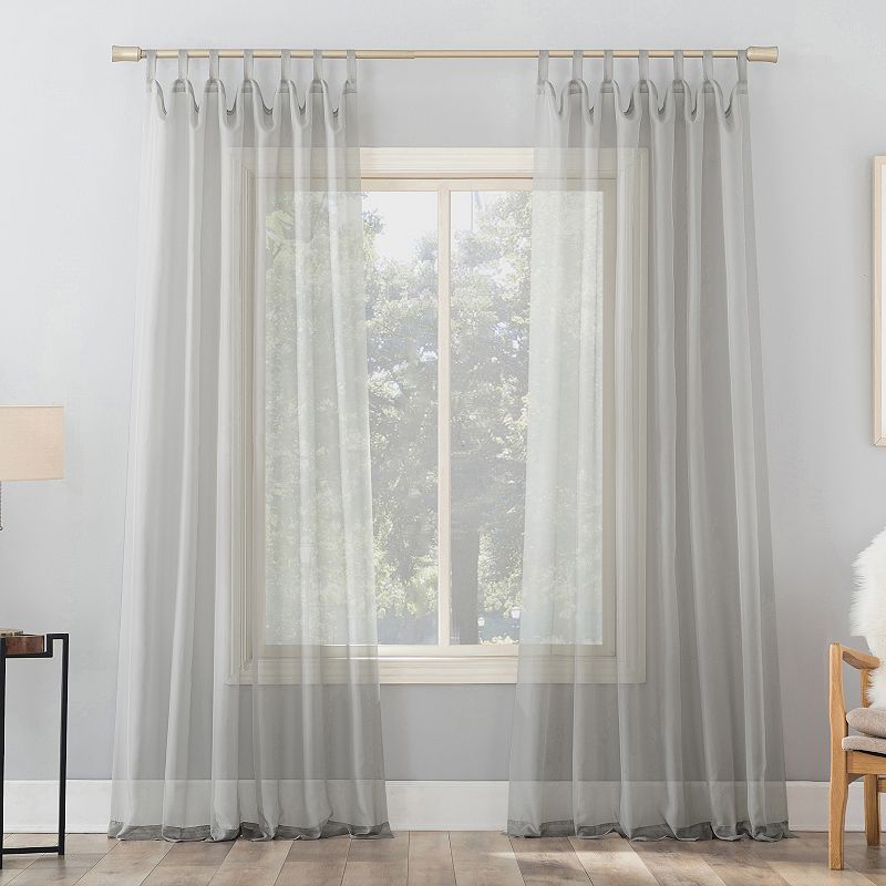 No. 918 1-Panel Emily Sheer Voile Tab Top Window Curtain