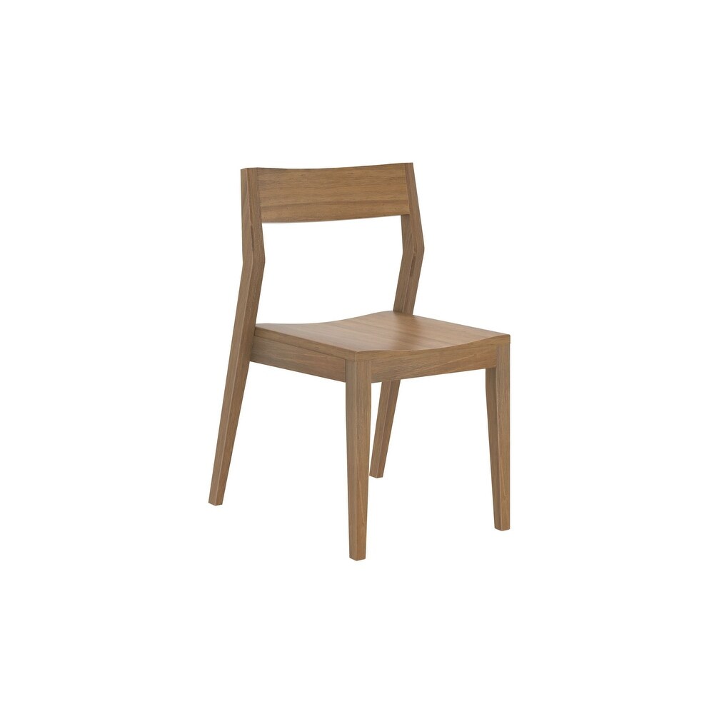 Plank and Beam Modern Solid Wood Dining Chair   N/A