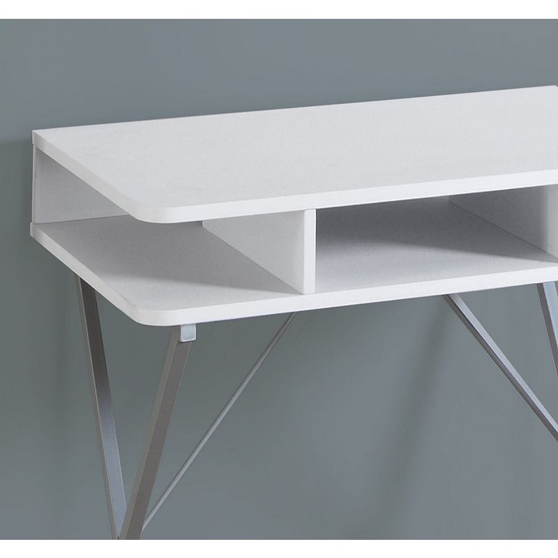 31.5 White Contemporary Rectangular Computer Desk