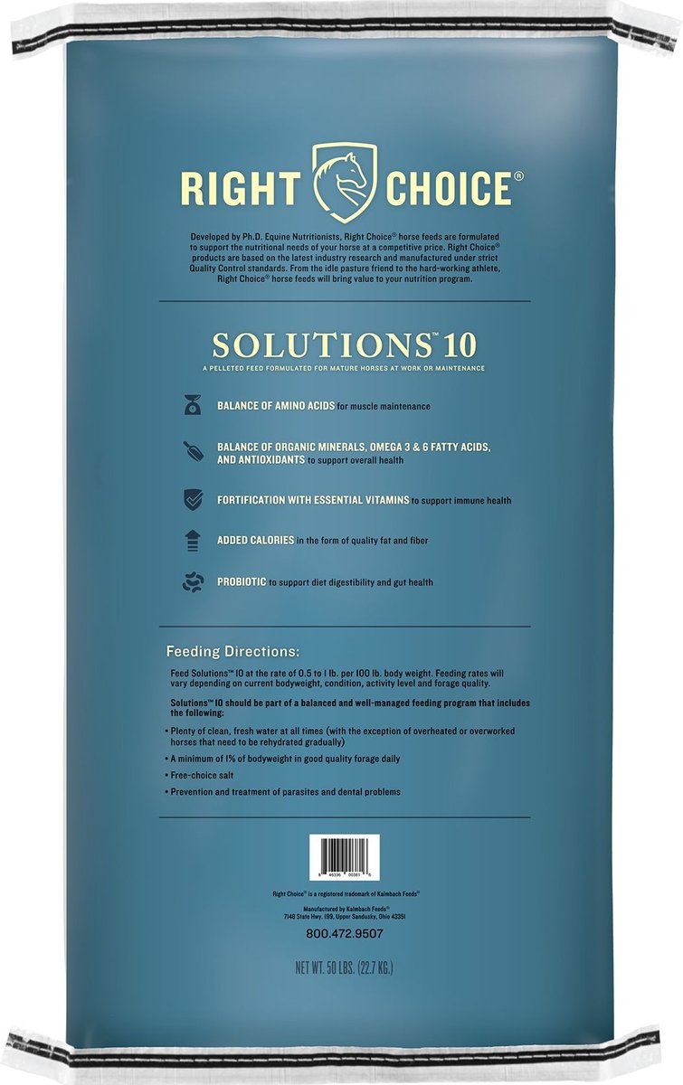 Right Choice Solutions 10 Horse Feed