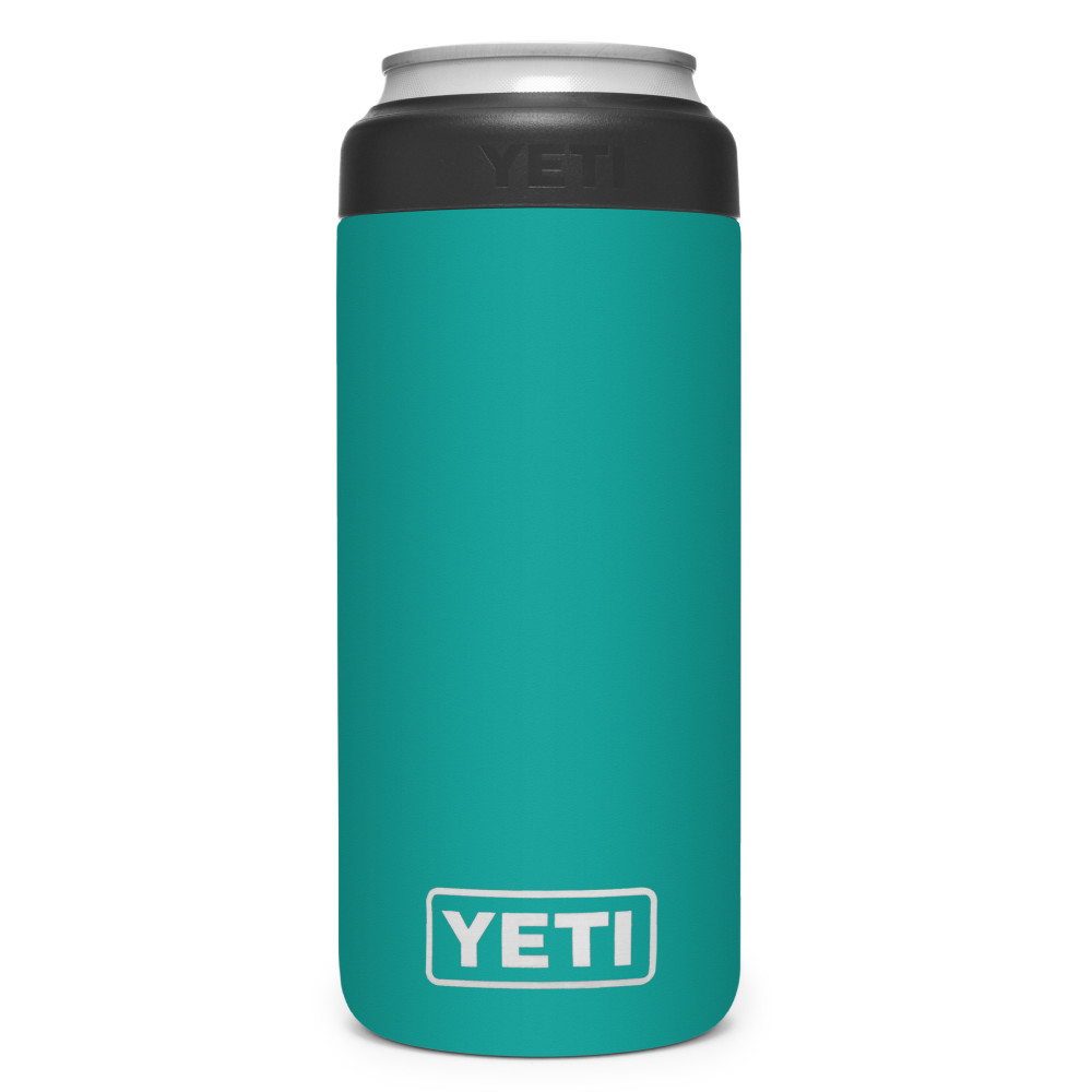 Yeti Rambler Colster Slim Can Insulator 12oz, Aquifer Blue