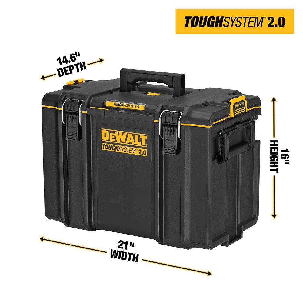 DW Toughsystem 2.0 22 in. Extra Large Tool Box and 2.0 Small Tool Box DWST08400WST08165