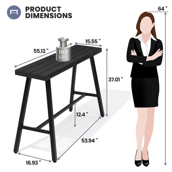 Outdoor Patio Bar Table Bistro Dining Table