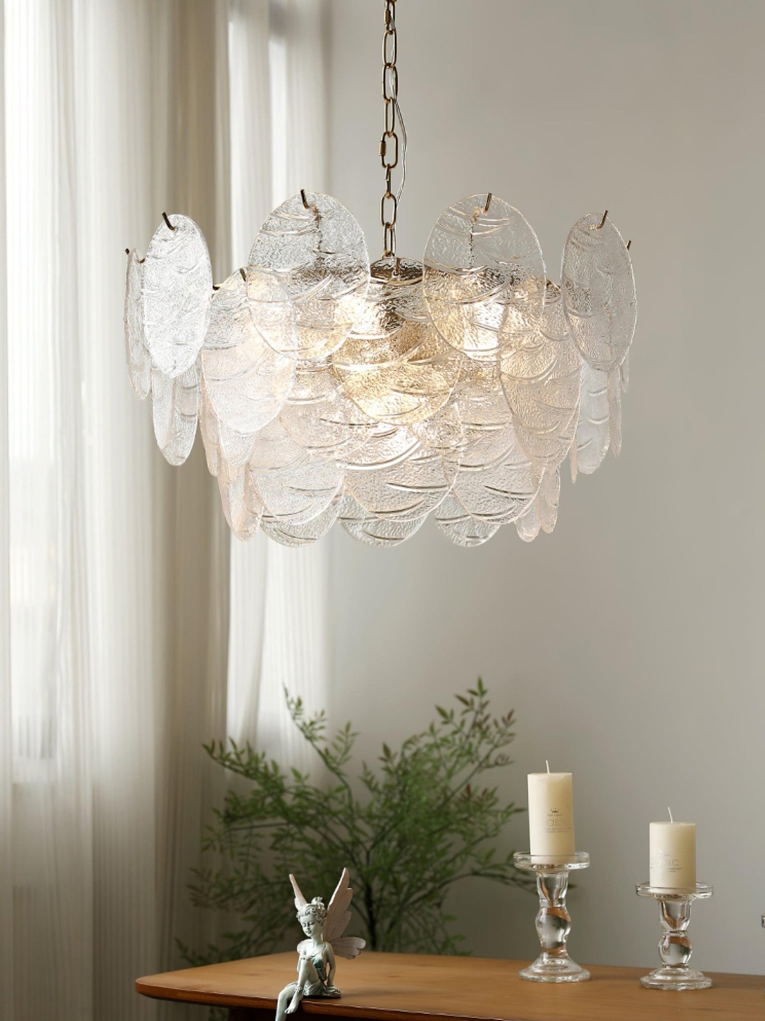 Glass Disc Chandelier