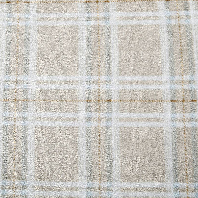 Wrangler Jackson Plaid Beige Bed Blanket