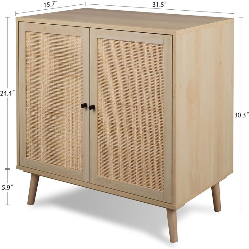 2 Doors Storage Cabinet Console Table Accent Cabinet   15.7\