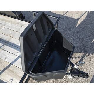 Buyers Products Company 18 in. x 19 in. x 36 in. Matte Black Plastic Trailer Tongue Truck Tool Box 1701680