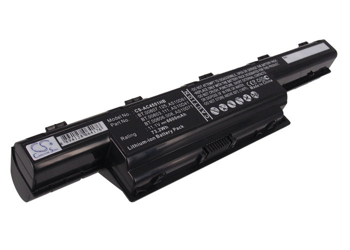 Acer Aspire 4250 Aspire 4250C52G25Mikk As 6600mAh Replacement Battery BatteryClerkcom Laptop and Notebook